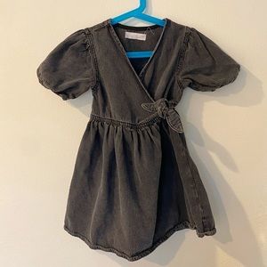 Zara Girls Denim Wrap Dress
